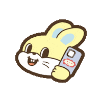 Bunny Iphone Sticker by KEBUKE