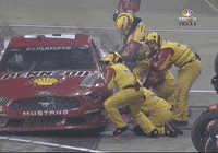 Wipe Pit Stop GIF by NASCAR