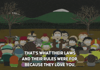 kyle broflovski protest GIF by South Park 