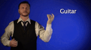 sign language guitar GIF by Sign with Robert