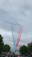 French Air Force Fly Over Paris For Bastille Day