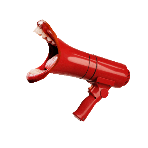 rocketandwink cry scream talk mouth Sticker