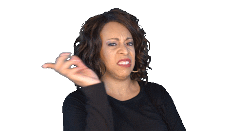 ComedianHollyLogan giphyupload mood attitude go away Sticker