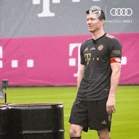 Robert Lewandowski Reaction GIF by FC Bayern Munich