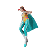 Holofit nyc superhero geraldine vr fitness Sticker