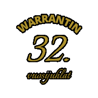 Warrantti vuosijuhlat warrantti32 wuosijuhlat wujut Sticker