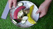 ExperimenMeatGrinder funny colorful banana meat GIF