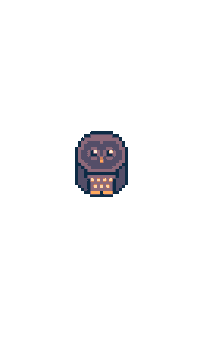 Pixel Owl Sticker