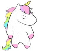 LunaRucola tired unicorn 疲れた rainbowunicorn Sticker