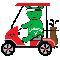 love_callaway golf bear golfer 熊 Sticker