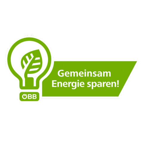 Energy Saving Lightbulb Sticker by ÖBB | Österreichische Bundesbahnen