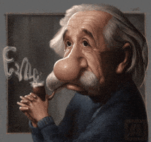 Albert Einstein Thinking GIF