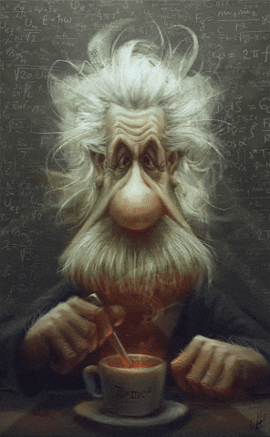 Albert Einstein Thinking GIF