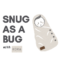 kuraorganics organic kura snug its here Sticker