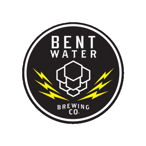bentwaterbrewingco logo beer craft beer lynn Sticker