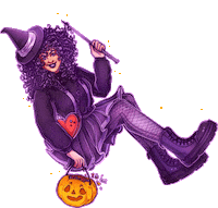 Doodlesmores happy wow halloween sweet Sticker
