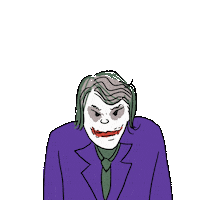 MJustino bye ball batman sorriso Sticker