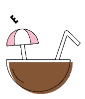 Coconut Voyage Sticker by Ki ET LA