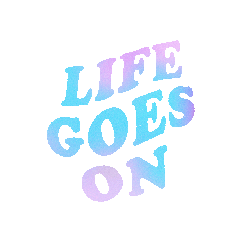 Happy Life Goes On Sticker by emilylynndesign