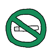No Smoking Dont Smoke Sticker by inapsquare