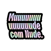 Mudecomnude Sticker by Hey Nude
