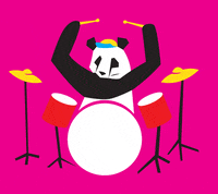 pixel panda GIF by TraceLoops