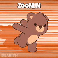 Teddy Bear Running GIF by BEARISH