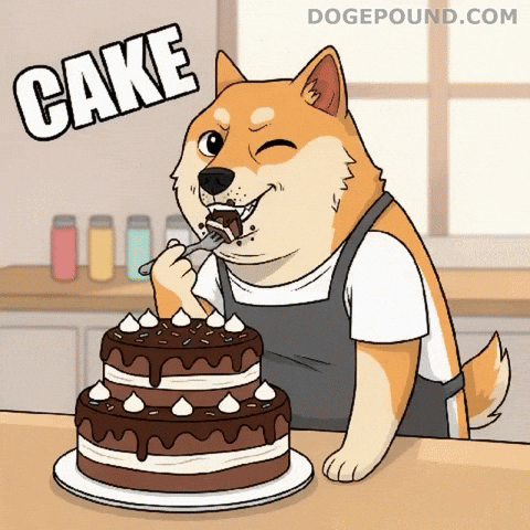 Happy Birthday Eating GIF by Doge Pound