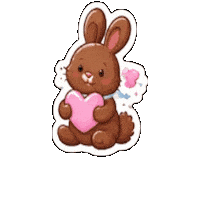 Bunny Love Sticker by Fresa Creativa