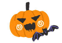 Halloween Pumpkin Sticker by Momcozy