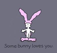 i love you bunny GIF by Chippy the Dog