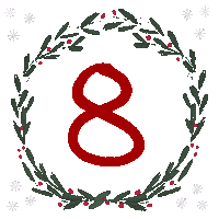 Christmas Flower Sticker