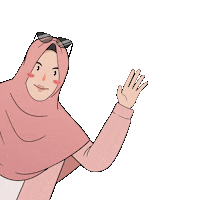 Hijab Hello Sticker