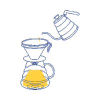 coffee brew Sticker by Gordi