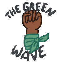 FosFeminista marea verde fòs feminista the green wave Sticker
