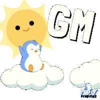 Good Morning Sticker by Pudgy Penguins