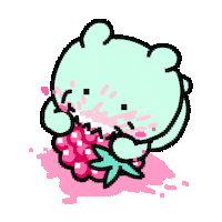 Hungry Teddy Bear Sticker by luckycavity