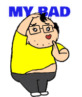 Sorry Illustration Sticker