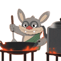 Fire Up Cooking Sticker