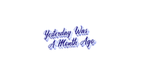 Yesterday Sticker by AnimatedText