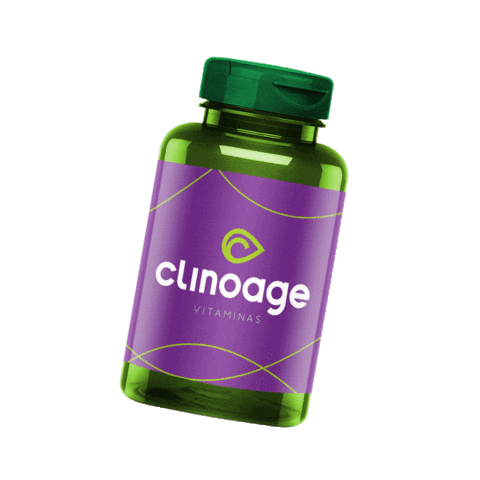 Clinoage giphyupload saúde bemestar vitaminas Sticker