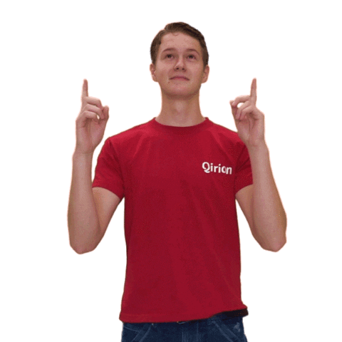 Qirion swipe up look up swipe Sticker