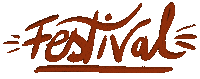 klangwelt music red festival orange Sticker