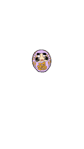 Japanwelt lila daruma lavendel flieder Sticker