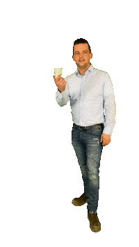 DeKromBV coffee proost koffie bakkie Sticker