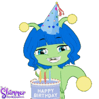 Celebrate Birthday Cake Sticker by ShimmertheGlowworm