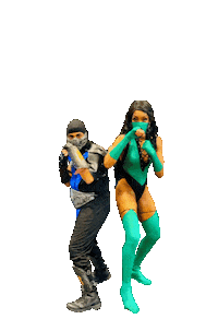 Finish Him Comic Con Sticker by takeepfit