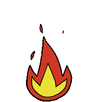 Fire Burn Sticker by subtlestrokes