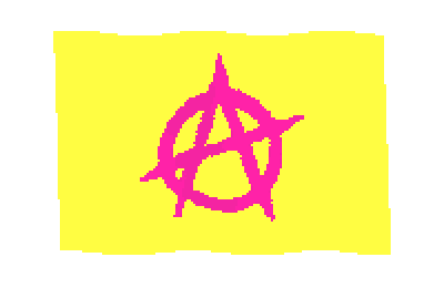 flag anarchism Sticker by Amy Ciavolino