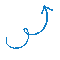 Blue Arrow Sticker